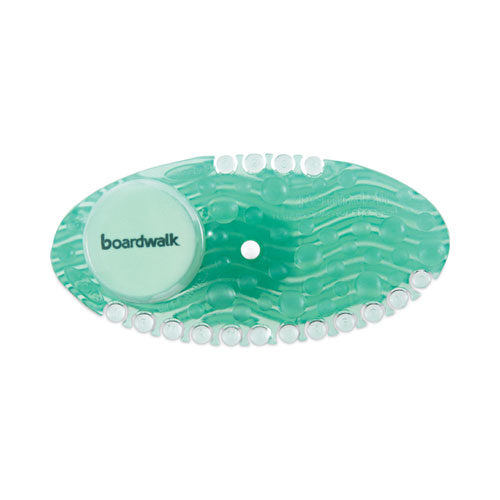 Boardwalk® Curve Air Freshener, Cucumber Melon, Solid, Green, 10/Box
