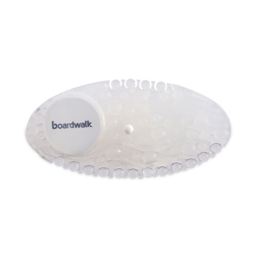 Image of Boardwalk® Curve Air Freshener, Mango, Clear, 10/Box, 6 Boxes/Carton