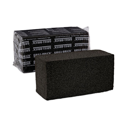 Boardwalk® Grill Brick, 8 x 4, Black, 12/Carton