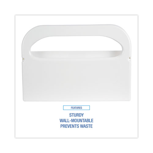 Image of Boardwalk® Toilet Seat Cover Dispenser, 16 X 3 X 11.5, White, 2/Box