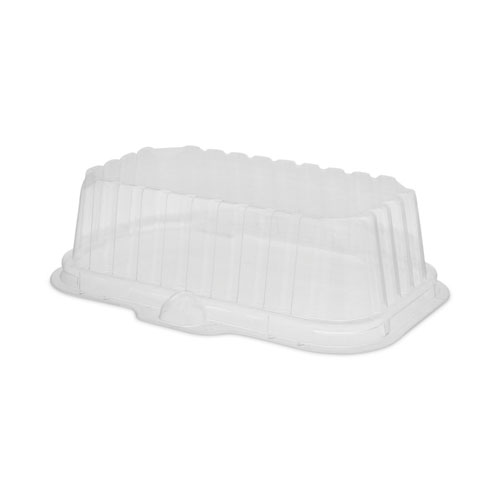 OPS Dome-Style Lid, 17S Deep Dome, 8.3 x 4.8 x 2.1, Clear, Plastic, 250/Carton