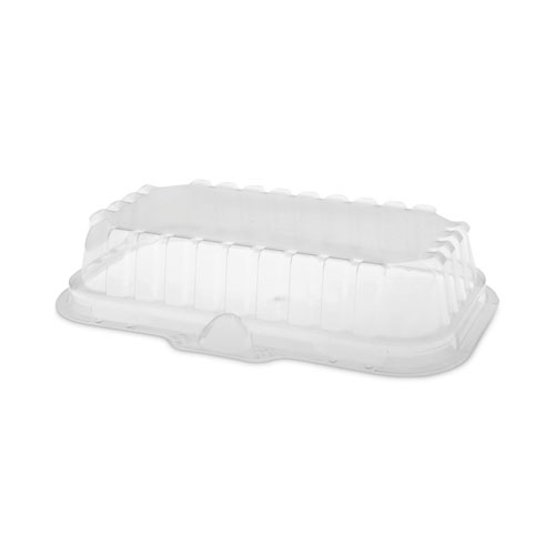 Image of Pactiv Evergreen Ops Dome-Style Lid, 17S Shallow Dome, 8.3 X 4.8 X 1.5, Clear, Plastic, 252/Carton
