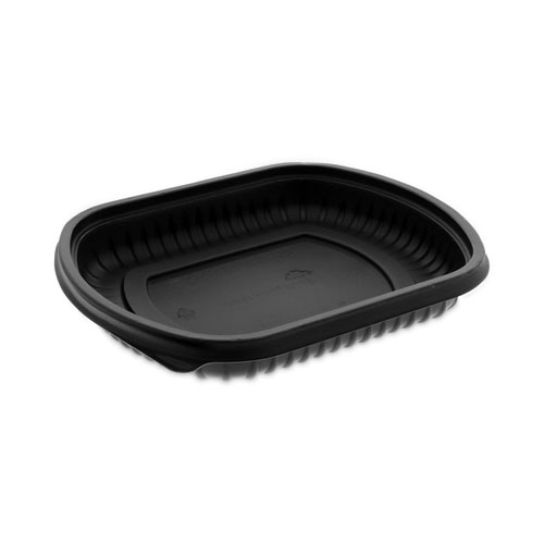 EarthChoice MealMaster Container, 16 oz, 8.13 x 6.5 x 1, Black, Plastic, 252/Carton