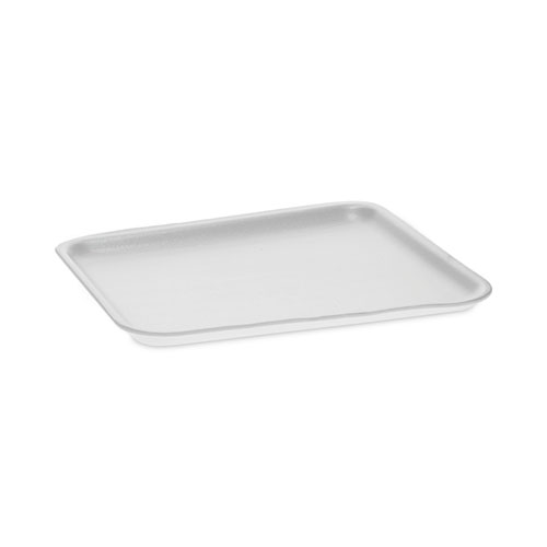 Image of Supermarket Tray, #8S, 10 x 8 x 0.65, White, Foam, 500/Carton