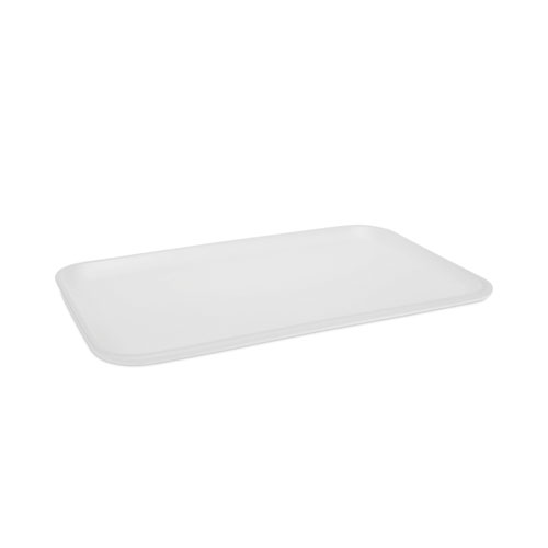 Image of Supermarket Tray, #16, 11.7 x 7.3 x 0.65, White, Foam, 250/Carton