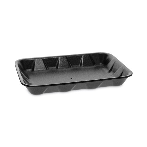 Supermarket Tray, #4D1, 9.5 x 7 x 1.25, Black, Foam, 500/Carton