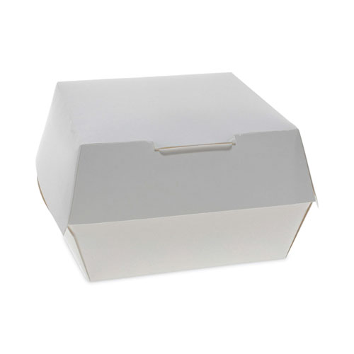 Paperboard Hinged Container, 5" Hamburger Clamshell, 4.79 x 4.81 x 2.75, Paper, 500/Carton