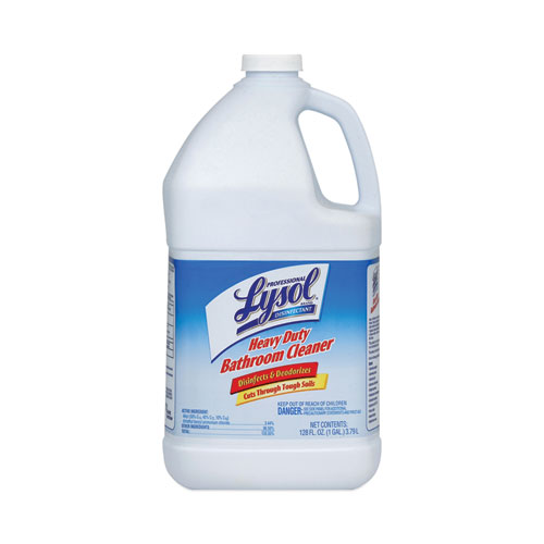 Disinfectant Heavy-Duty Bathroom Cleaner Concentrate, 1 gal Bottle, 4/Carton