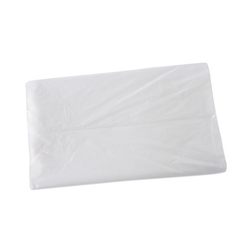 High Density Industrial Can Liners Flat Pack, 45 gal, 16 mic, 40 x 48, Natural, 200/Carton