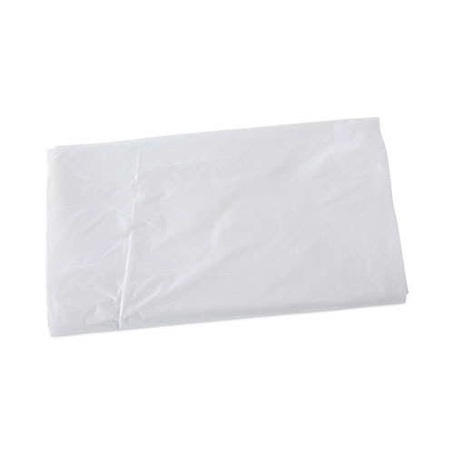 High Density Industrial Can Liners Flat Pack, 56 gal, 16 mic, 43 x 48, Natural, 200/Carton