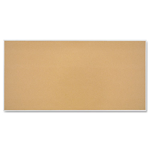 Mead® Cork Bulletin Board, 24 x 18, Silver Aluminum Frame