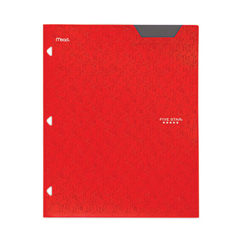 Two-Pocket Stay-Put Plastic Folder, 11 x 8.5, Assorted, 4/Pack