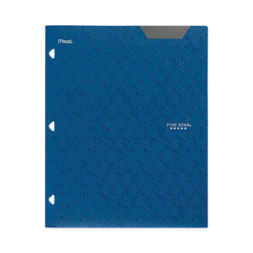 Image of Five Star® Two-Pocket Stay-Put Plastic Folder, 11 X 8.5, Assorted, 4/Pack