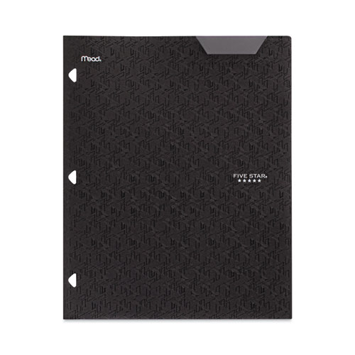 Two-Pocket Stay-Put Plastic Folder, 11 x 8.5, Assorted, 4/Pack