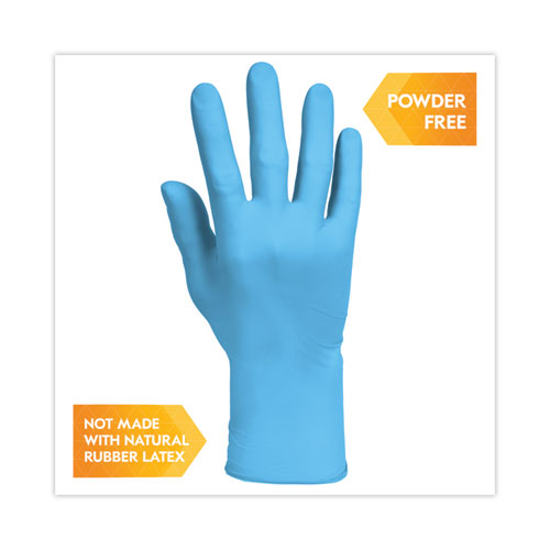 Image of Kleenguard™ G10 Comfort Plus Blue Nitrile Gloves, Light Blue, Medium, 1,000/Carton