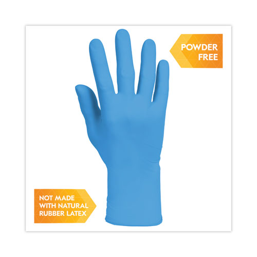 Image of Kleenguard™ G10 2Pro Nitrile Gloves, Blue, Medium, 1,000/Carton