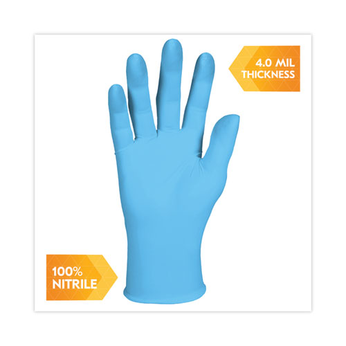 Image of Kleenguard™ G10 Comfort Plus Blue Nitrile Gloves, Light Blue, Small, 1,000/Carton