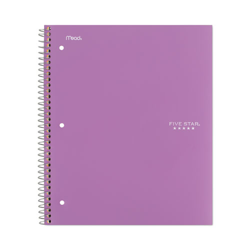 Image of Five Star® Wirebound Notebook With Two Pockets, 1-Subject, Medium/College Rule, Randomly Assorted Cover Color, (100) 11 X 8.5 Sheets
