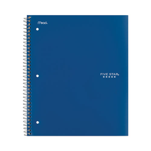 Image of Five Star® Wirebound Notebook With Two Pockets, 1-Subject, Medium/College Rule, Randomly Assorted Cover Color, (100) 11 X 8.5 Sheets