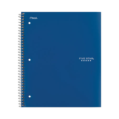 Image of Five Star® Wirebound Notebook With Four Pockets, 3-Subject, Medium/College Rule, Randomly Assorted Cover Color, (150) 11 X 8.5 Sheets