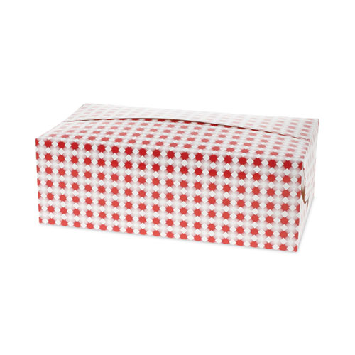 Image of Pactiv Evergreen Paperboard Box, Medium Dinner Box, 9 X 5 X 4.5, Basketweave, Paper, 400/Carton