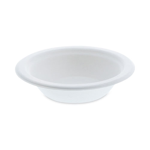 EarthChoice Compostable Fiber-Blend Bagasse Dinnerware, Bowl, 6.38" dia, 12 oz, Natural, 1,000/Carton