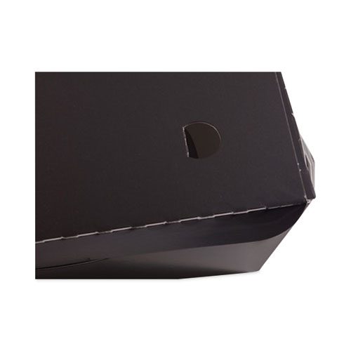 Image of Pactiv Evergreen Earthchoice Onebox Paper Box, 55 Oz, 9 X 4.85 X 2, Black, 100/Carton