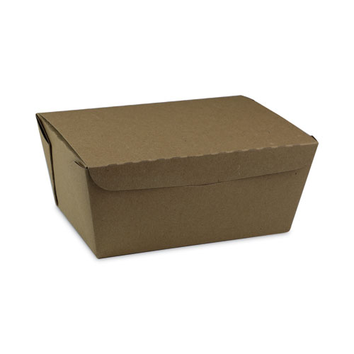 Pactiv Evergreen EarthChoice OneBox Paper Box, 66 oz, 6.5 x 4.5 x 3.25, Kraft, 160/Carton