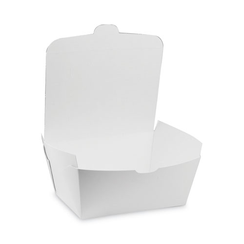 Image of Pactiv Evergreen Earthchoice Onebox Paper Box, 66 Oz, 6.5 X 4.5 X 3.25, White, 160/Carton