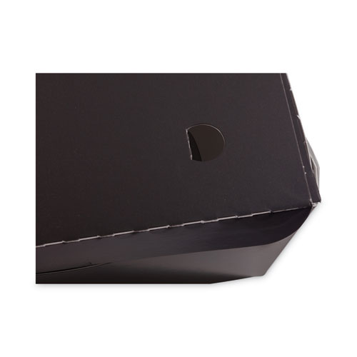 Image of Pactiv Evergreen Earthchoice Onebox Paper Box, 77 Oz, 9 X 4.85 X 2.7, Black, 162/Carton