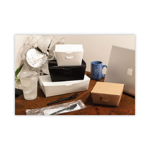 Image of Pactiv Evergreen Earthchoice Onebox Paper Box, 77 Oz, 9 X 4.85 X 2.7, White, 162/Carton