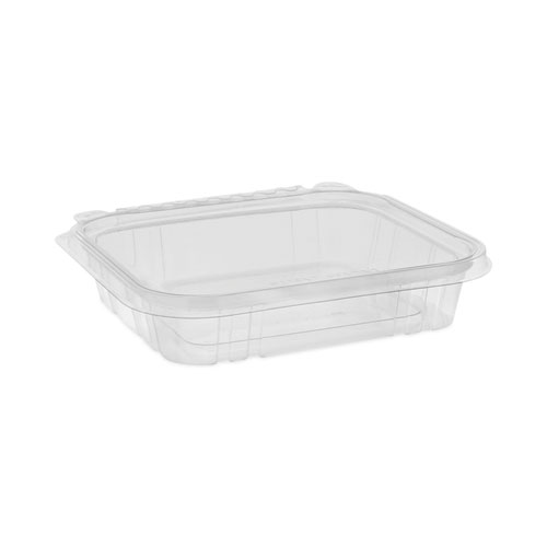 Tamper Evident Tamper Resistant Recycled PET Sandwich Wedge Container -  50/Pack