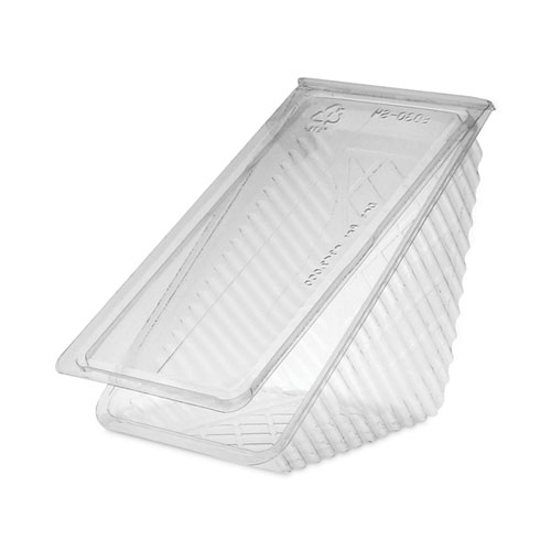 Durable Packaging Plastic Clear Hinged Containers, 3-Compartment, 5 oz/5  oz/15 oz, 8.88 x 8 x 3, Clear, 250/Carton