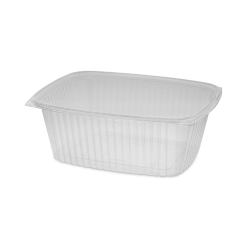 Image of Pactiv Evergreen Showcase Deli Container, Base Only, 1-Compartment, 64 Oz, 9 X 7.4 X 4, Clear, Plastic, 220/Carton