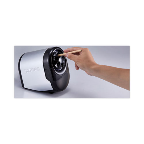Image of Bostitch® Quietsharp Glow Classroom Electric Pencil Sharpener, Ac-Powered, 6.13 X 10.69 X 9, Silver/Black