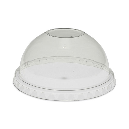 Image of Pactiv Evergreen Earthchoice Strawless Rpet Lid, Dome Lid, Fits 9 Oz To 20 Oz "A" Cups, Clear, 900/Carton