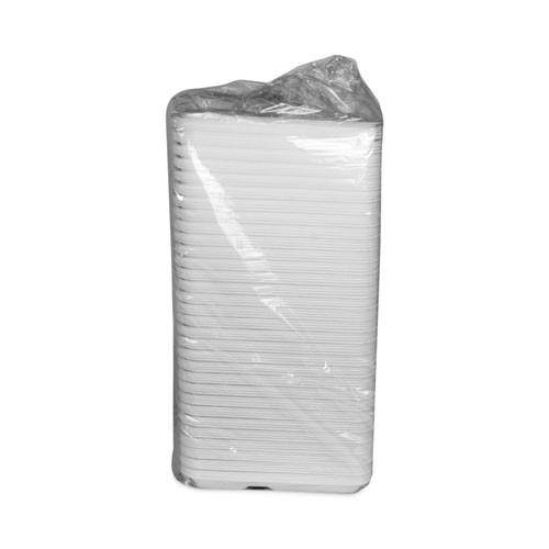 Image of Pactiv Evergreen Foam School Trays, 5-Compartment, 8.25 X 10.5 X 1,  White, 500/Carton