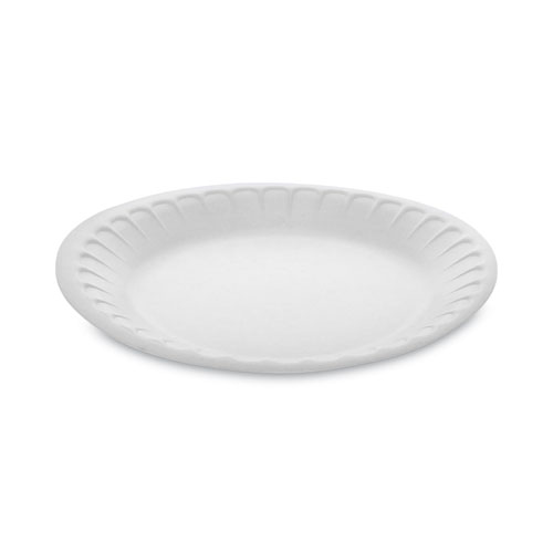 Placesetter Satin Non-Laminated Foam Dinnerware, Plate, 7 dia, White,  900/Carton