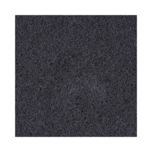 Image of Boardwalk® Stripping Floor Pads, 13" Diameter, Black, 5/Carton