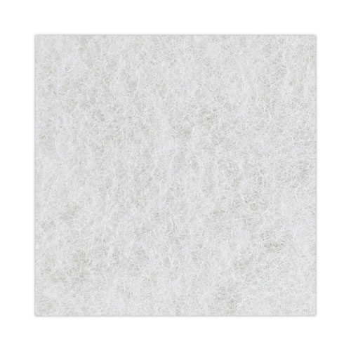 Image of Boardwalk® Light Duty Scour Pad, 4.63  X 10, White, 20/Carton
