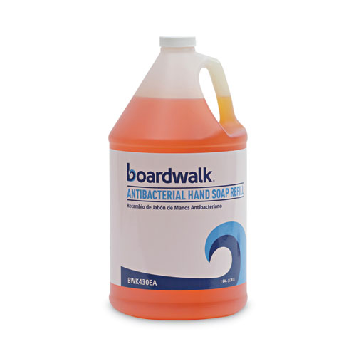 Boardwalk® Antibacterial Liquid Soap, Clean Scent, 1 Gal Bottle, 4/Carton