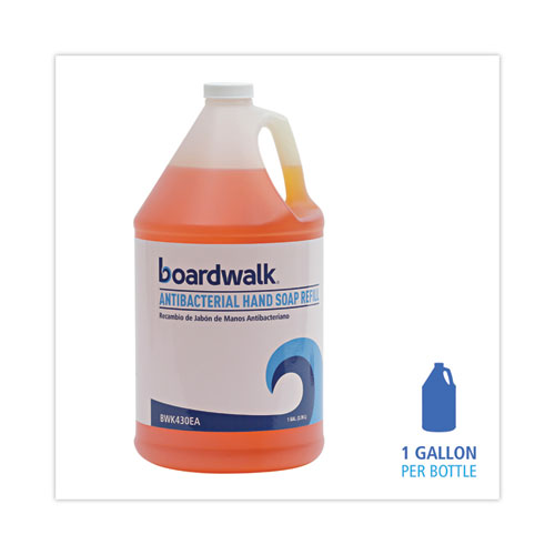 Image of Boardwalk® Antibacterial Liquid Soap, Clean Scent, 1 Gal Bottle
