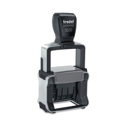 Image of Trodat® Professional Date Stamp, Self-Inking, 1.63" X 0.38", Black