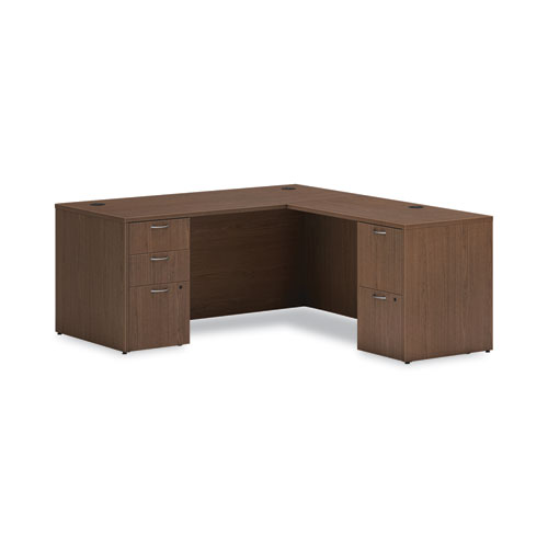 Image of Hon® Mod Return Shell, Reversible (Left Or Right), 42W X 24D X 29H, Sepia Walnut