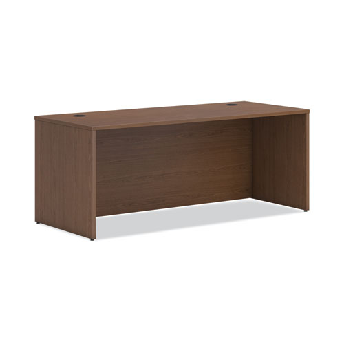 Mod Desk Shell, 72" x 30" x 29", Sepia Walnut, 2/Carton