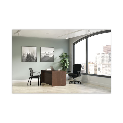 Image of Hon® Mod Desk Shell, 72" X 30" X 29", Sepia Walnut, 2/Carton