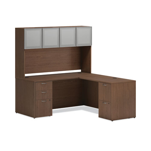 Image of Hon® Mod Return Shell, Reversible (Left Or Right), 48W X 24D X 29H, Sepia Walnut