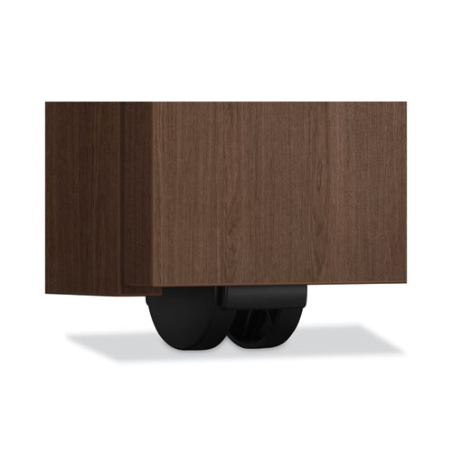 Image of Hon® Mod Mobile Pedestal, Left Or Right, 3-Drawers: Box/Box/File, Legal/Letter, Sepia Walnut, 15" X 20" X 28"