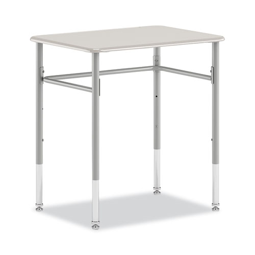HON® SmartLink Student Desk, Rectangle,  20" x 26" x 23" to 33", White, 2/Carton