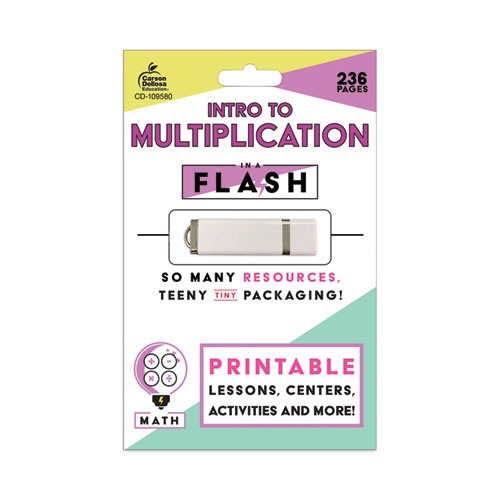 Image of Carson-Dellosa Education In A Flash Usb, Intro To Multiplication, Ages 7-9, 236 Pages